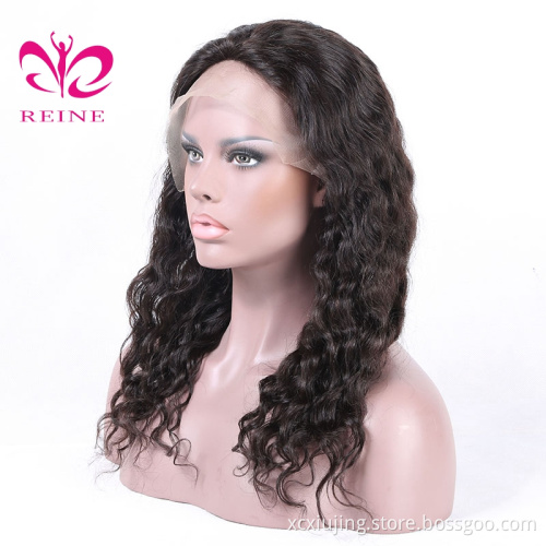 Fast ship Brazilian virgin HD lace frontal human hair wigs for black women with factory price, curly double drawn human hair wig